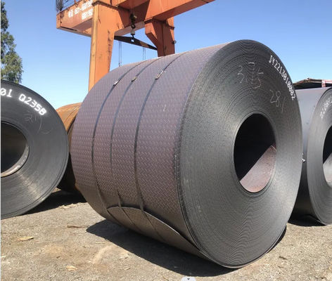 ASTM A36 3mm 8mm Carbon Steel Coil HRC Black Customized Size ISO For Building