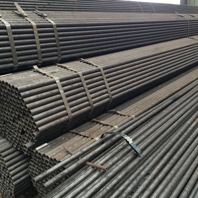 Round Steel Tube Sch 80 API 5L ASTM A106 St44 Carbon Steel Tube  Black Iron Pipe Seamless