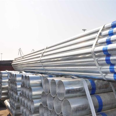 ASTM EN10327 ST37 Galvanized Steel Tube Round GI Hollow Pipe Seamless With Pipe Cap
