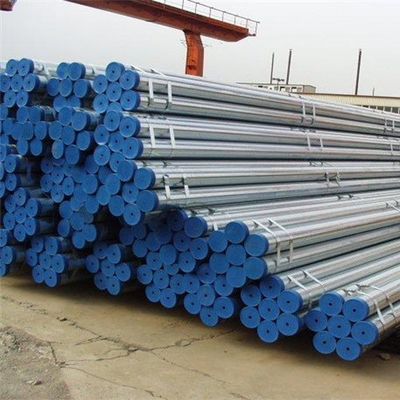 ASTM EN10327 ST37 Galvanized Steel Tube Round GI Hollow Pipe Seamless With Pipe Cap